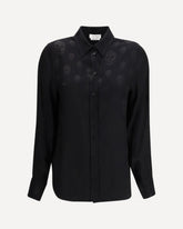 Shirt with skull motif - BLACK | Base Blu