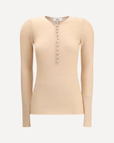 Merino Wool Henley Sweater - PINK | Base Blu