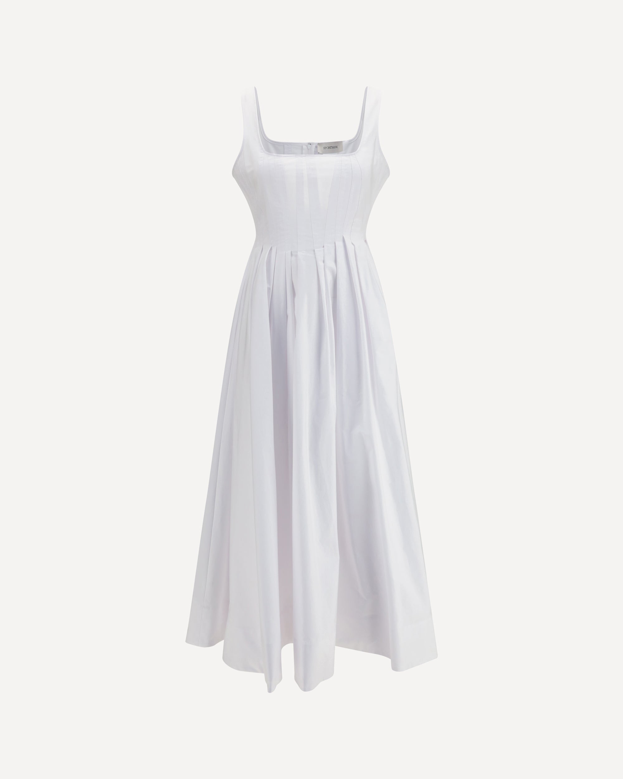 MAX MARA SPORTMAX Long Giro Dress WHITE