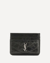 Portacarte Niki in pelle vintage - NERO | Base Blu