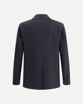 Short wool Coat - BLUE | Base Blu