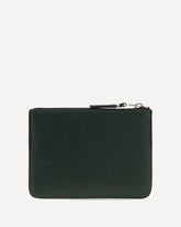 Portamonete in pelle - VERDE | Base Blu
