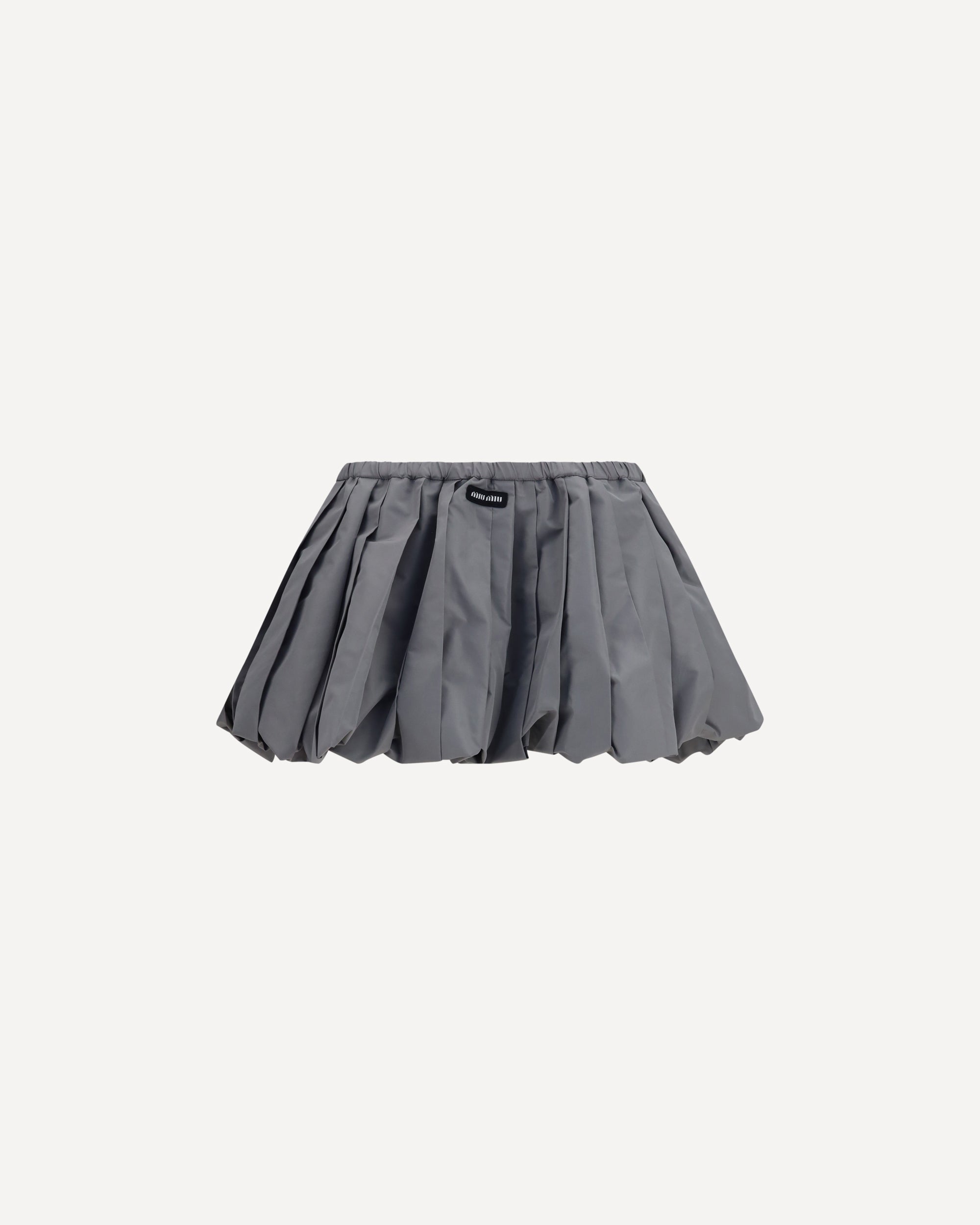 MIU MIU Balloon mini Skirt GREY | Base Blu