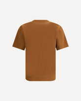 T-Shirt with optical motif - BROWN | Base Blu