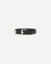 Studded leather Bracelet - BLACK | Base Blu