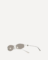 Geometric oval Sunglasses - SILVER | Base Blu