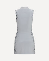 Moon print mini polo Dress - WHITE | Base Blu
