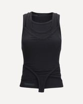 Multi Layered Tank Top - BLACK | Base Blu