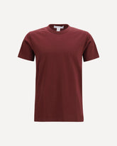 T-shirt a maniche corte in cotone girocollo - BORDEAUX | Base Blu