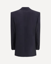 Blazer in gabardina di lana  - BLU | Base Blu