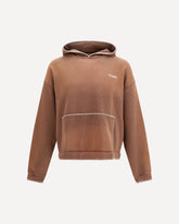 Hoodie with stitch details - BROWN | Base Blu