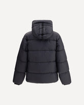 Down hooded Down Jacket - BLACK | Base Blu