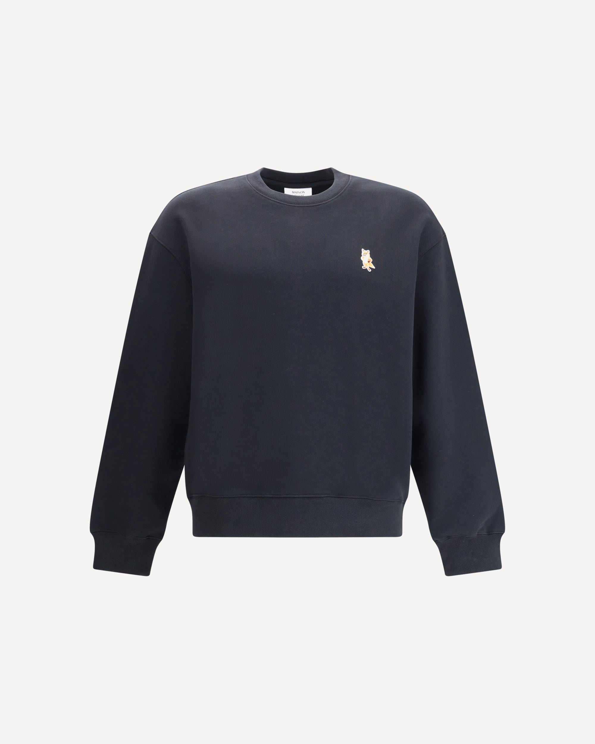 MAISON KITSUNÉ Standing Fox Sweatshirt BLACK | Base Blu