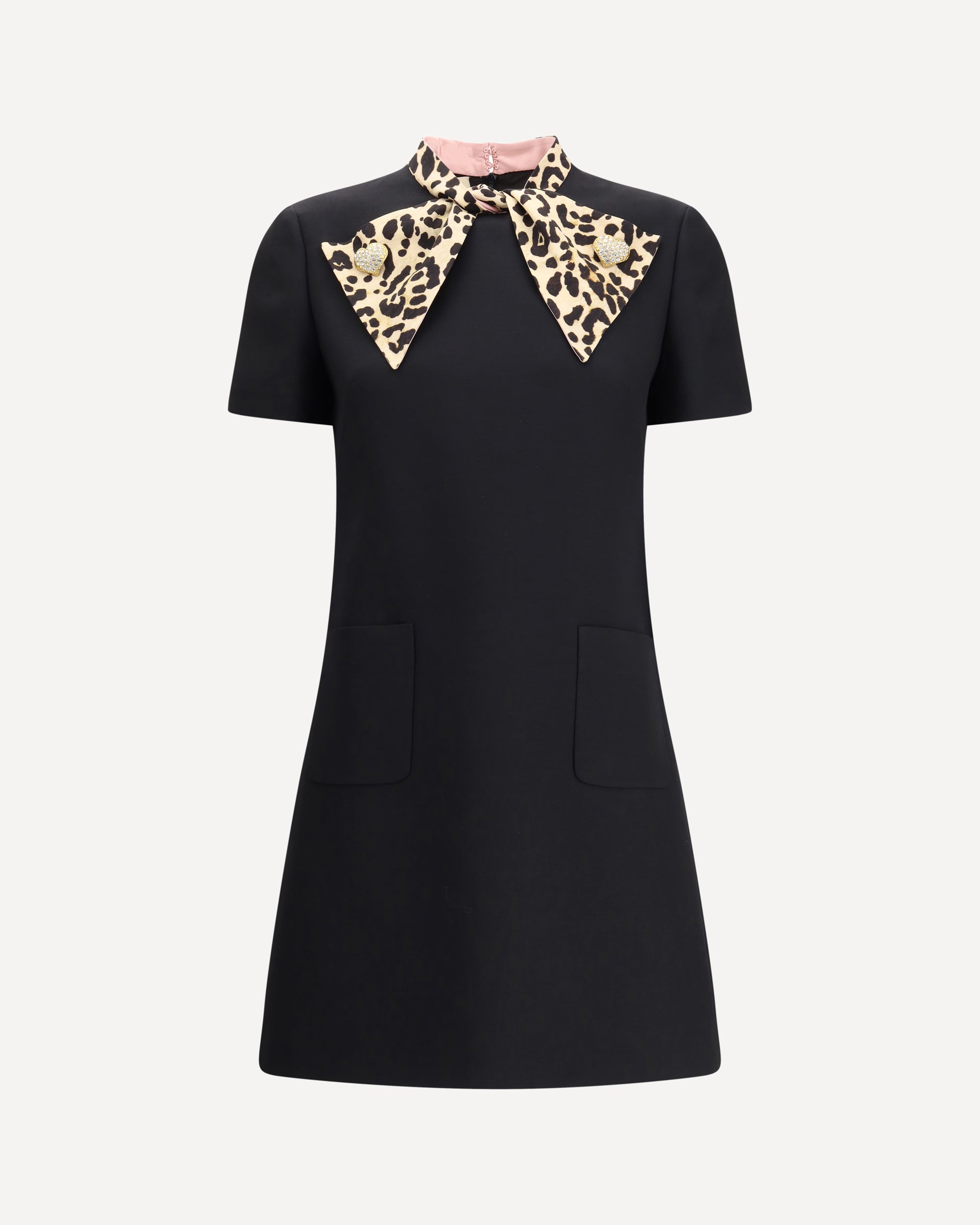 VALENTINO Crepe couture short Dress BLACK | Base Blu VALENTINO Crepe couture short Dress BLACK | Base Blu