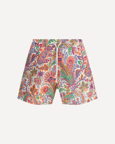 Costume a pantaloncino Roma con stampa floreale piazzata - MULTICOLORE | Base Blu