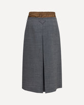 Midi Skirt with topstitching - GREY | Base Blu