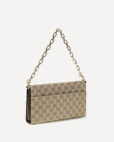 Medium Horsebit Ristretto Shoulder Bag - BEIGE | Base Blu