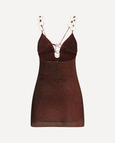 Lumiere Ring Mini Dress - BROWN | Base Blu