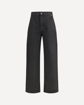 Jeans baggy con dettaglio cintura singola  - NERO | Base Blu