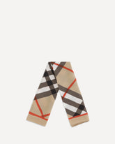 Silk watercolour Check Scarf - BEIGE | Base Blu