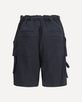 Viscose and cotton Shorts - BLACK | Base Blu