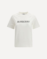 Cotton logo T-shirt - WHITE | Base Blu