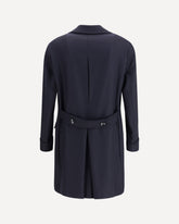 Cappotto doppiopetto in lana vergine - BLU | Base Blu