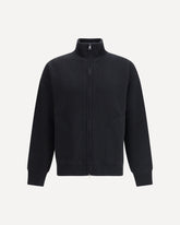 High-neck Wool Sweatshirt - BLACK | Base Blu