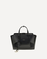 Flap medium Handbag - BLACK | Base Blu
