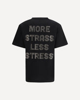 Rhinestone T-shirt - BLACK | Base Blu