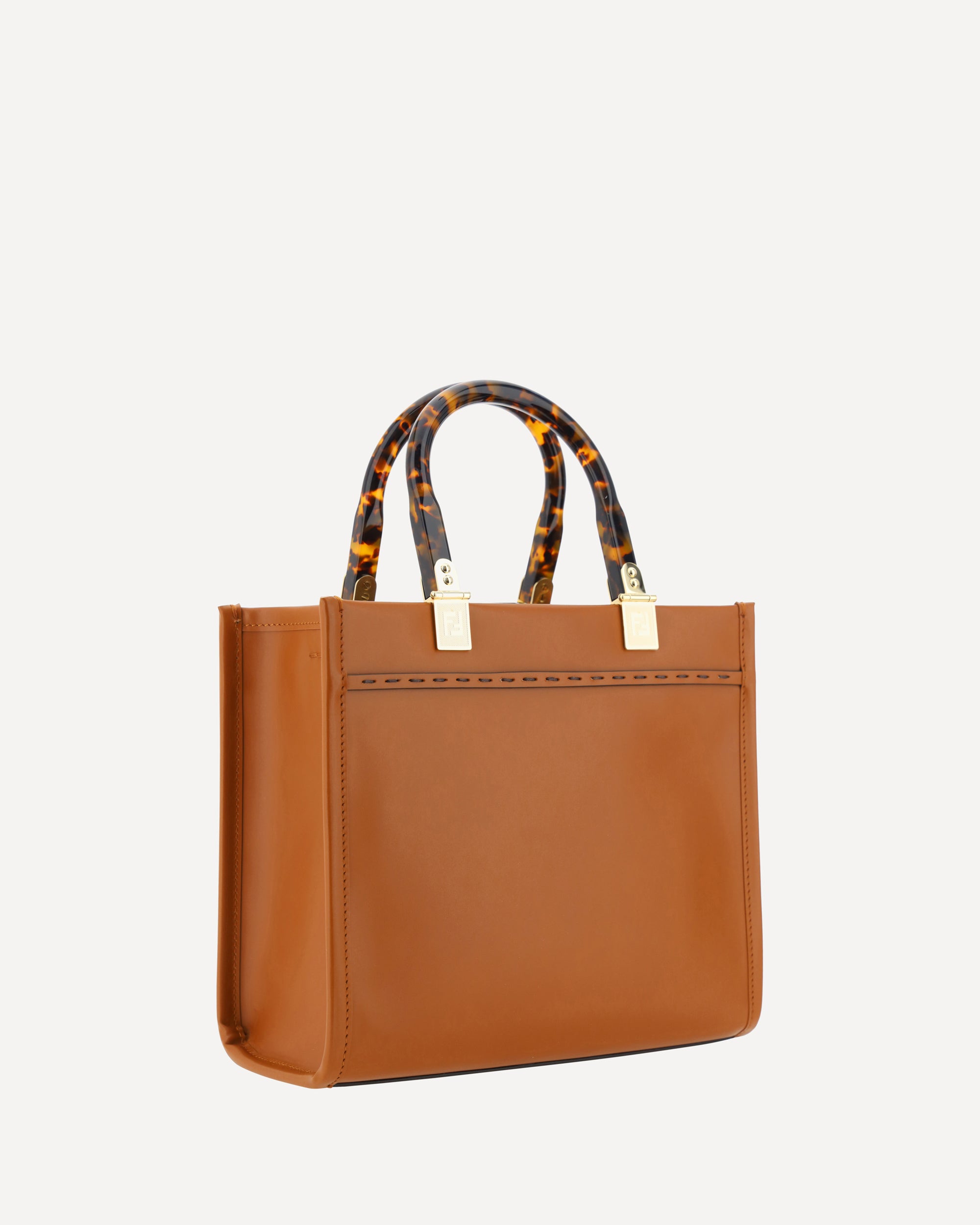 FENDI Sunshine Small Shoulder Bag BROWN | Base Blu
