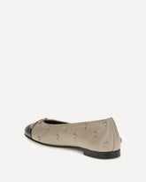 Bunny knot pointed Ballerinas - CREAM | Base Blu