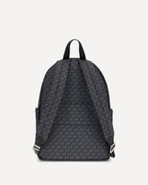 Zaino Tanner grande con stampa logo - NERO | Base Blu