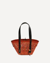 Braid raffia Shoulder Bag by the Loewe x Paula’s Ibiza - RED | Base Blu