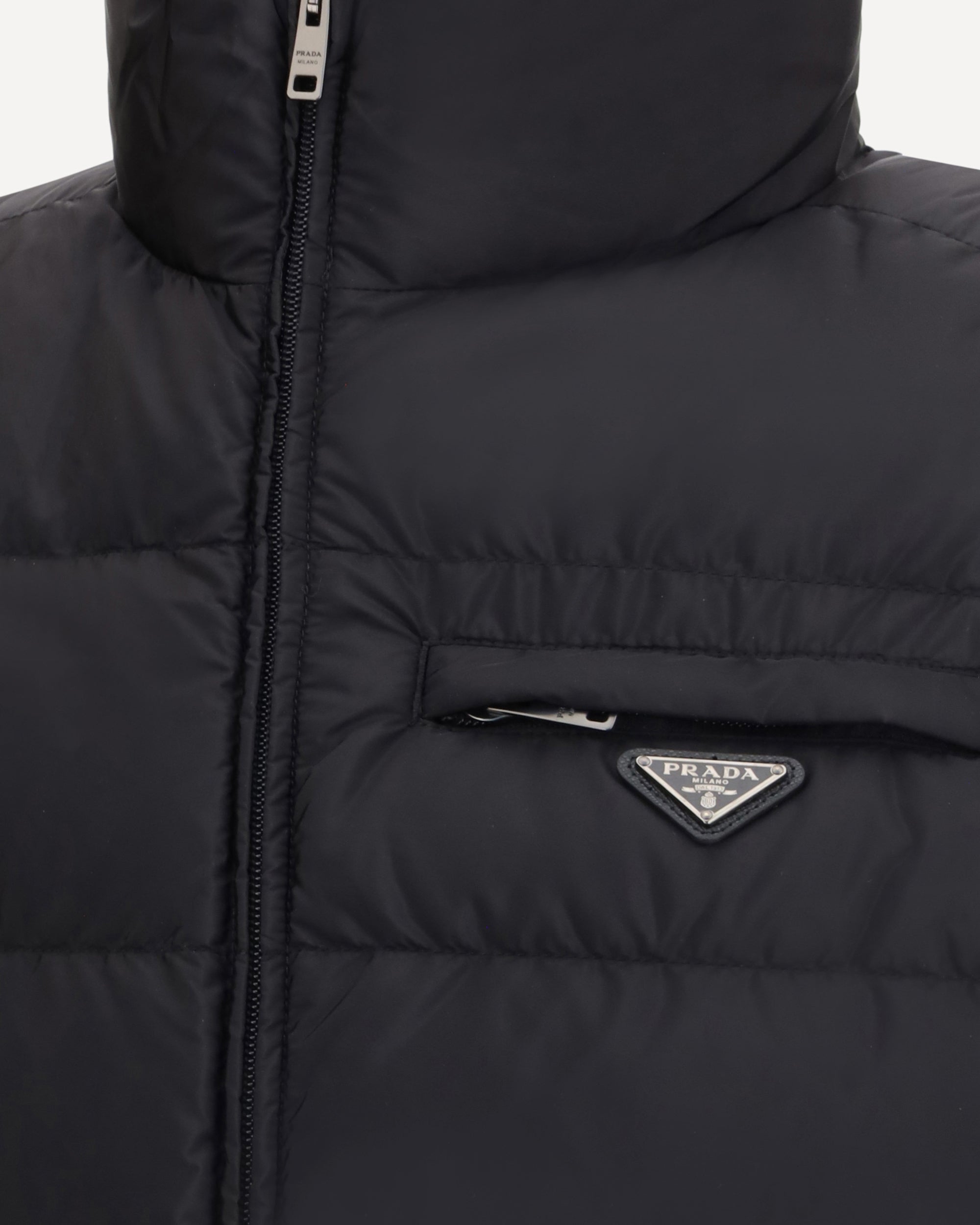 PRADA Re-Nylon Down Vest BLACK | Base Blu
