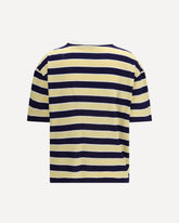 Striped filo di Scozia T-shirt - YELLOW | Base Blu
