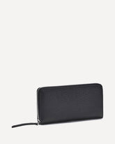 Four Stitches Wallet with three-sided zip - BLACK | Base Blu