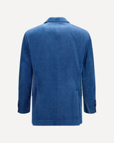 Denim-effect tailored Blazer - BLUE | Base Blu