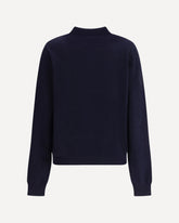 Cashmere polo-neck Sweater n°223 be for - BLUE | Base Blu