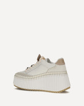 Sneakers Nama con plateau - BIANCO | Base Blu