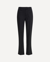 Black Wool pleated Trousers - NERO | Base Blu
