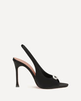 Sandali Slingback Mini Camelia - NERO | Base Blu