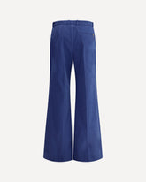 Cotton flare Pants - LIGHT BLUE | Base Blu