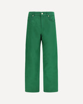 Cotton and linen Pants - GREEN | Base Blu