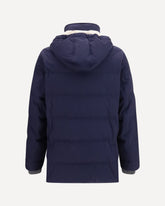 Nylon hooded Jacket - BLUE | Base Blu