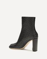 Cherry Intrecciato Ankle Boots - BLACK | Base Blu