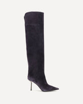Bella over-the-knee suede Boots - BLUE | Base Blu