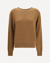 Lorynna Cashmere Crewneck Sweater - BROWN | Base Blu
