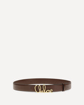 Cintura Iconic in pelle - MARRONE | Base Blu