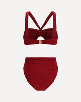 Daylight Knot Detail Swimsuit - BORDEAUX | Base Blu
